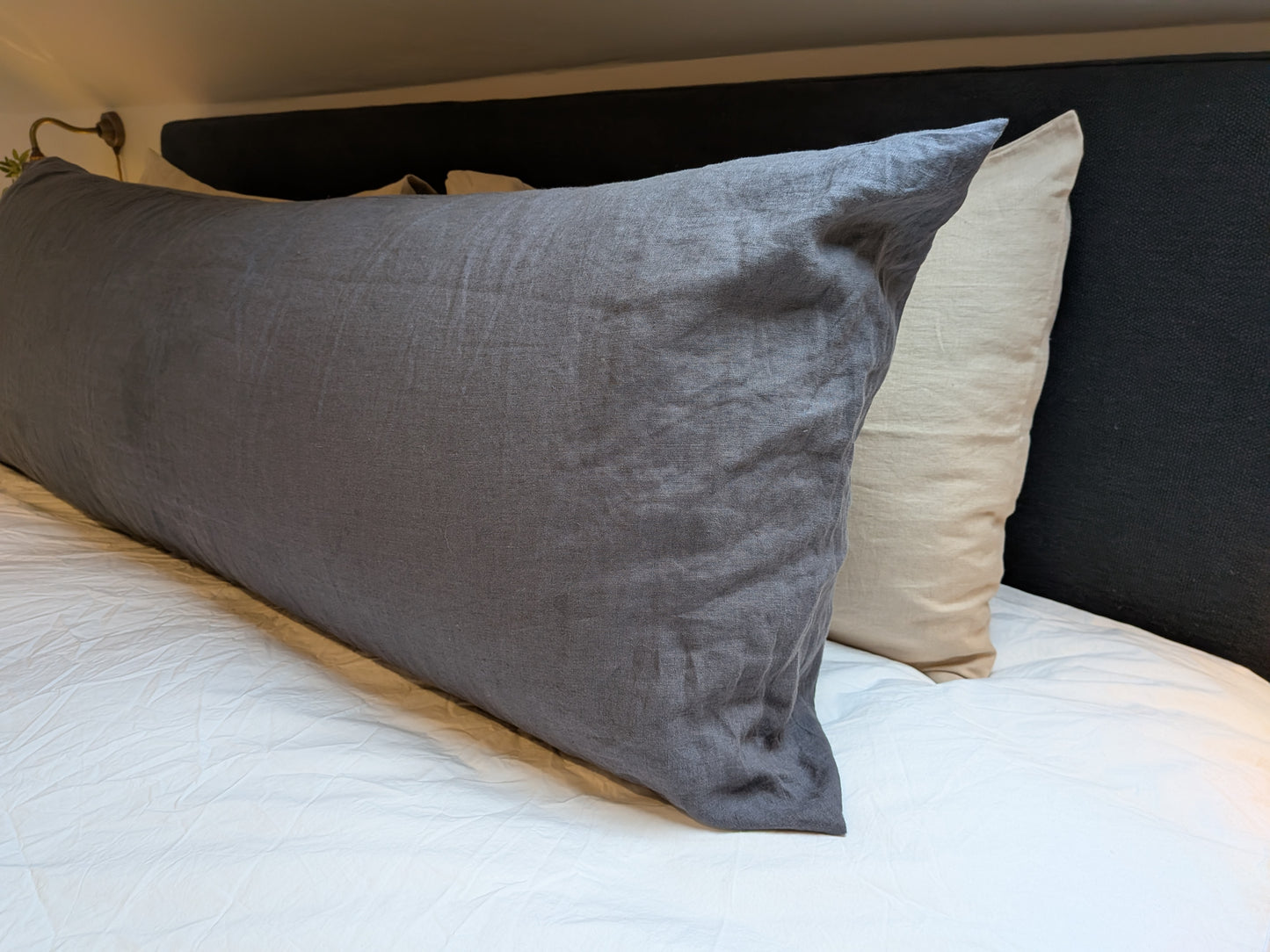 Linen Body Cushion Cover - NAVY