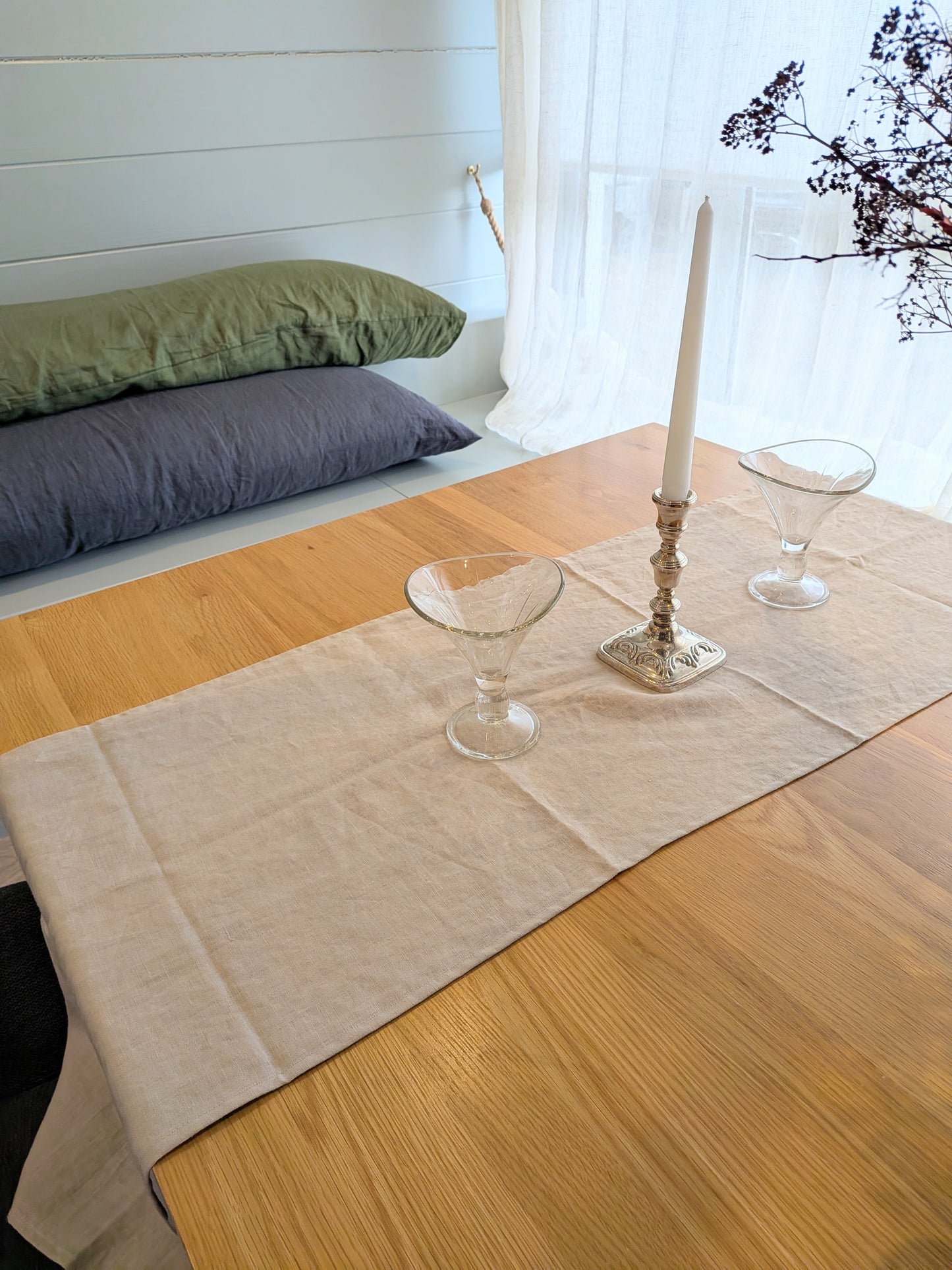 Linen Table Runner - NATURAL