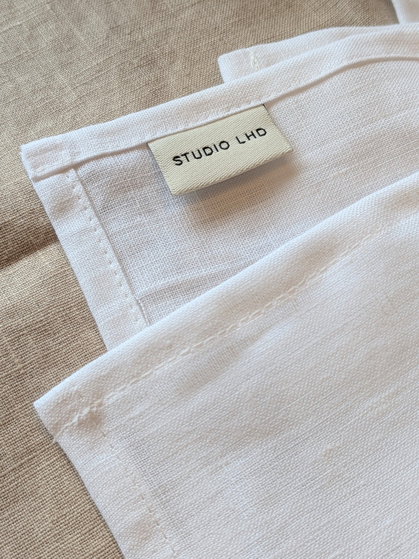Linen Napkin - Set of 2 WHITE